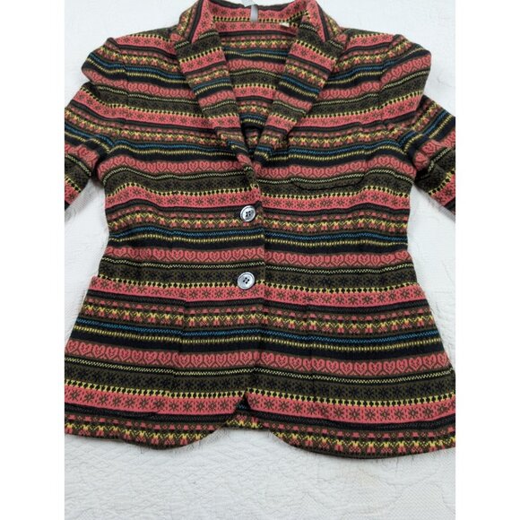 IISLI Jacket Blazer Women's Size 4  100% Wool  Nordic style x long sleeve - Picture 1 of 16